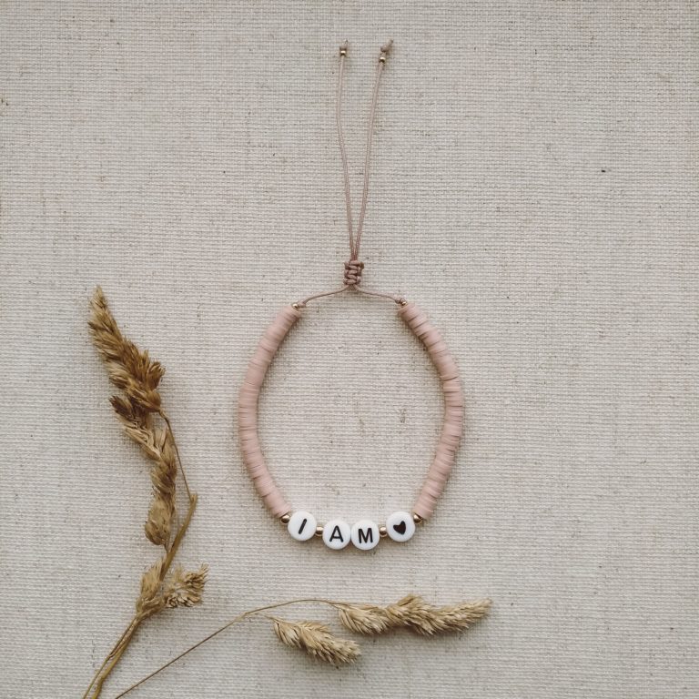Armband I am loved blush
