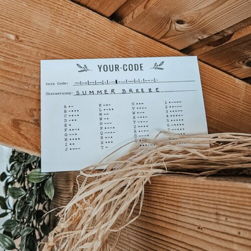 Morsecode-Karte